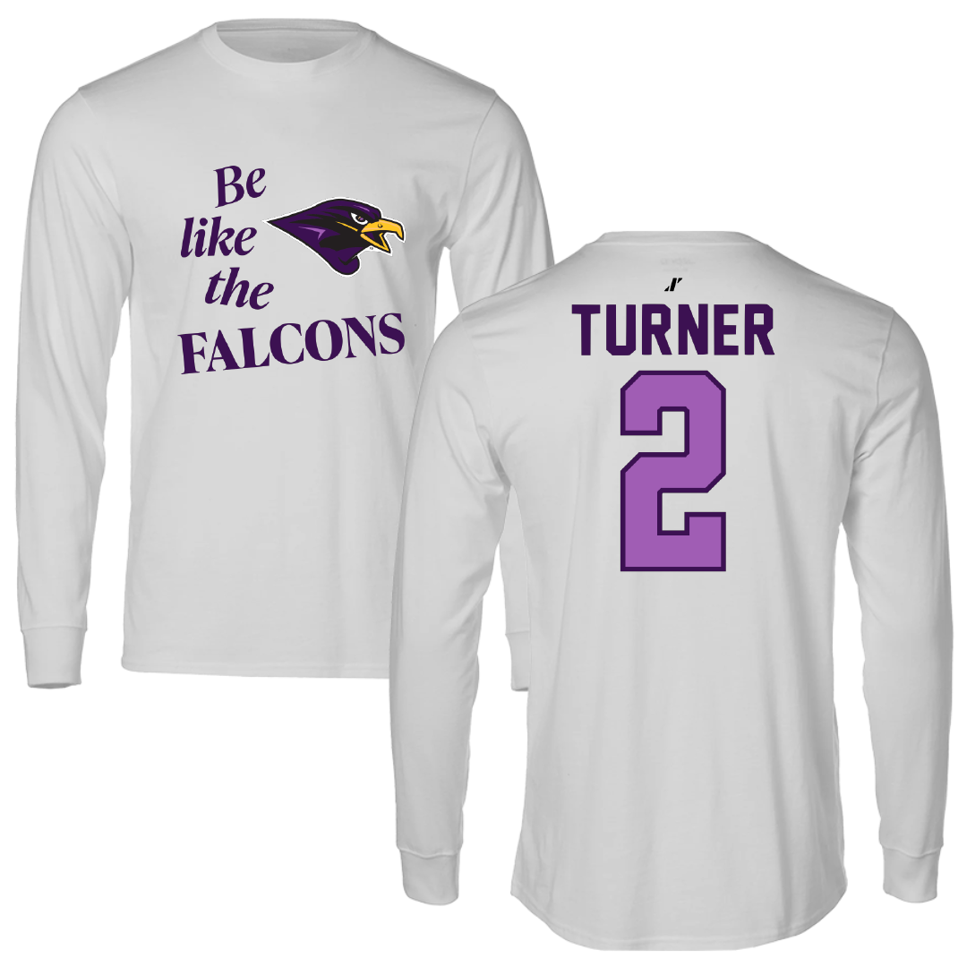 University of Montevallo Baseball Light Gray Be Like Us Long Sleeve - #2 McGwire Turner