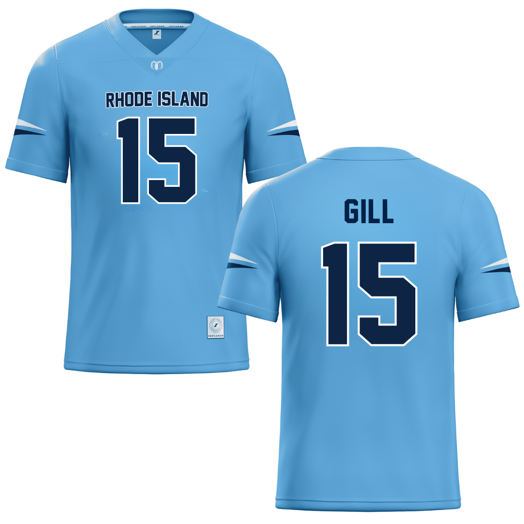 University of Rhode Island Blue Lacrosse Jersey - #15 Izze Gill