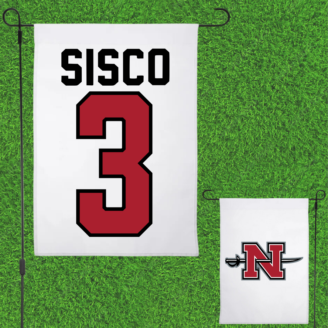 Nicholls State University Softball White Garden Flag - #3 Claire Sisco