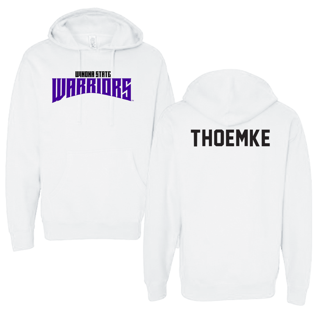 Winona State University Tennis White Classic Hoodie - Clara Thoemke