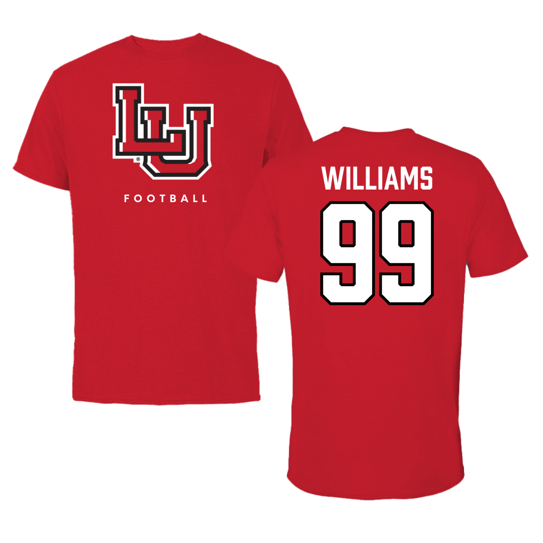 Lamar University Football Red Performance Tee - #99 Caleb Williams