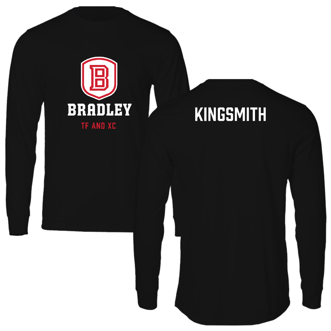 Bradley University TF and XC Black Block Performance Long Sleeve - Kaden Kingsmith