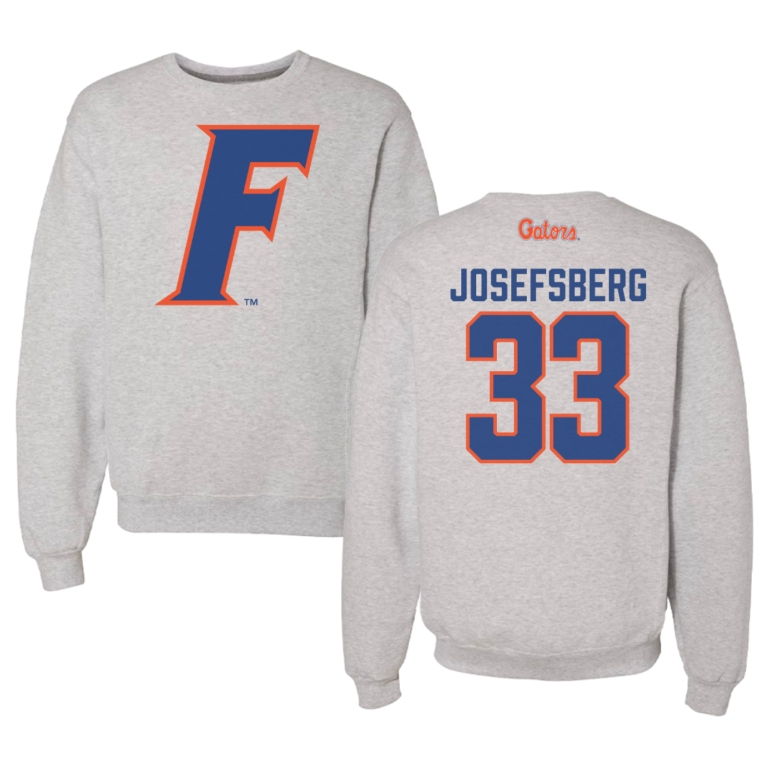 University of Florida Basketball Gray Crewneck - #33 Cooper Josefsberg