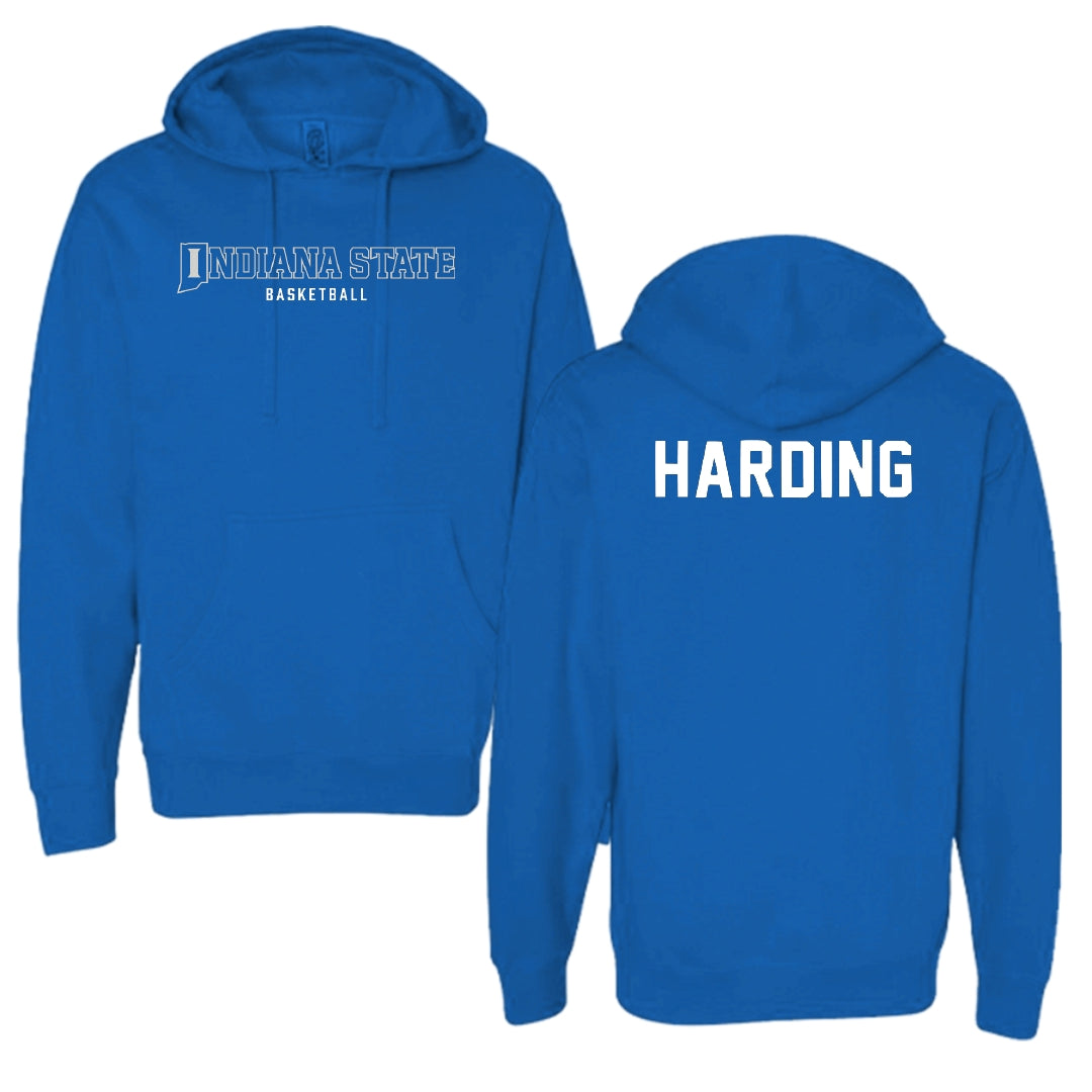 Indiana State University Basketball Blue Block Hoodie - Markus Harding