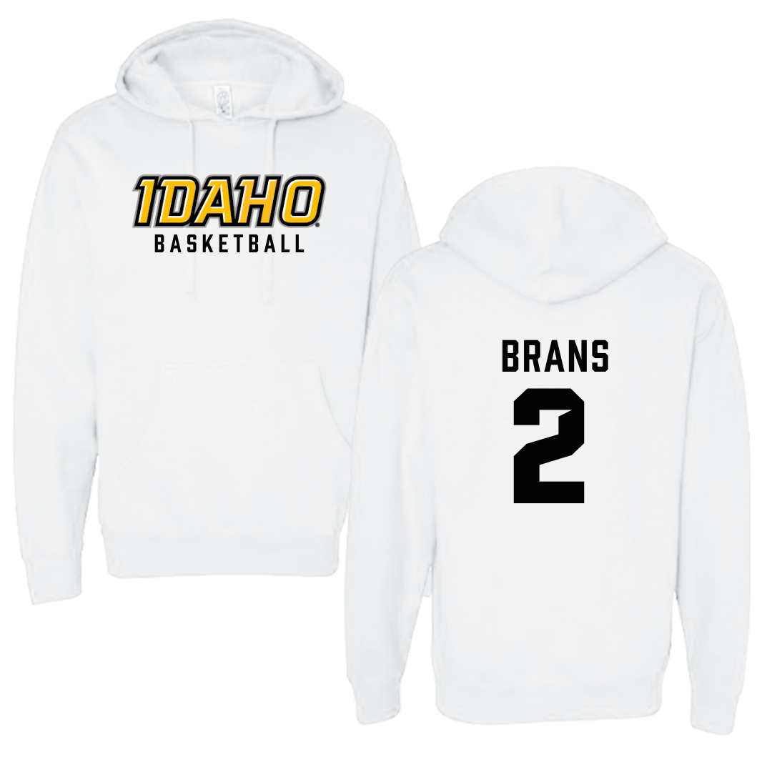 University of Idaho Basketball White Idaho Hoodie - #2 Sarah Brans