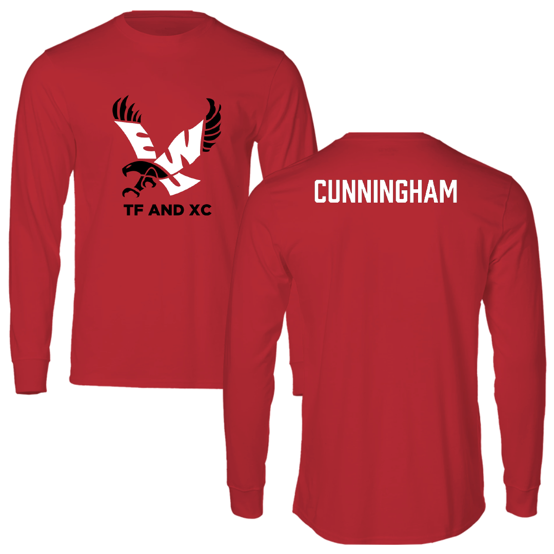 Eastern Washington University TF and XC Red EWU Performance Long Sleeve - Nic Cunningham