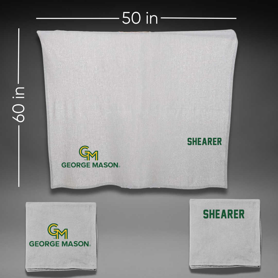 George Mason University Rowing Gray Blanket - Anabela Shearer