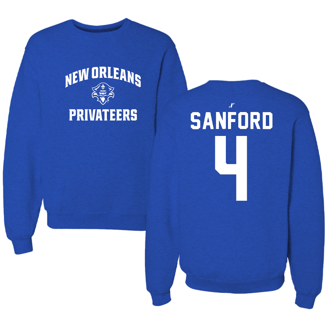 University of New Orleans Baseball Blue General Crewneck - #4 Mitchell Sanford