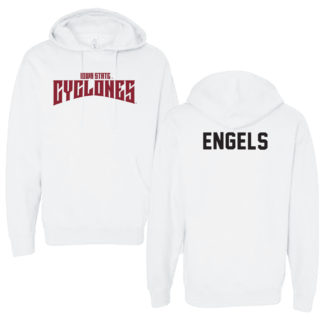 Iowa State University Gymnastics White Classic Hoodie - Morgan Engels