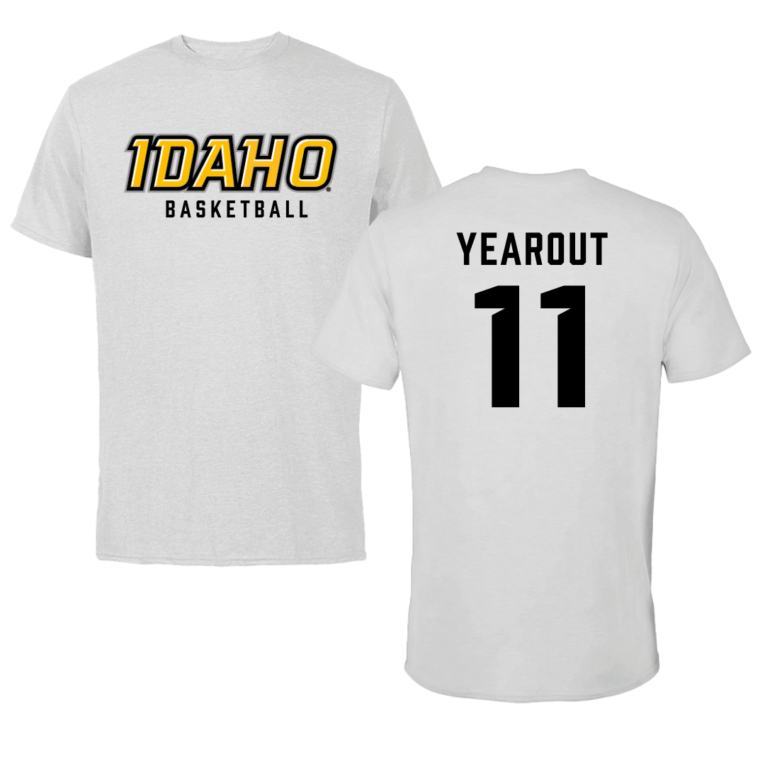 University of Idaho Basketball Gray Performance Tee - #11 Titus Yearout