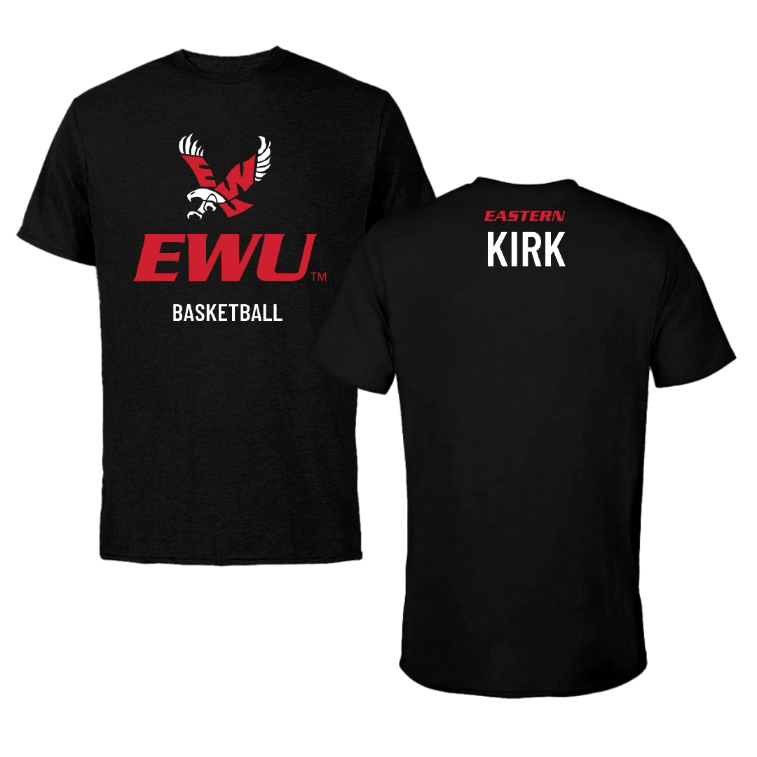 Eastern Washington University Basketball Black EWU Tee - Paris Kirk
