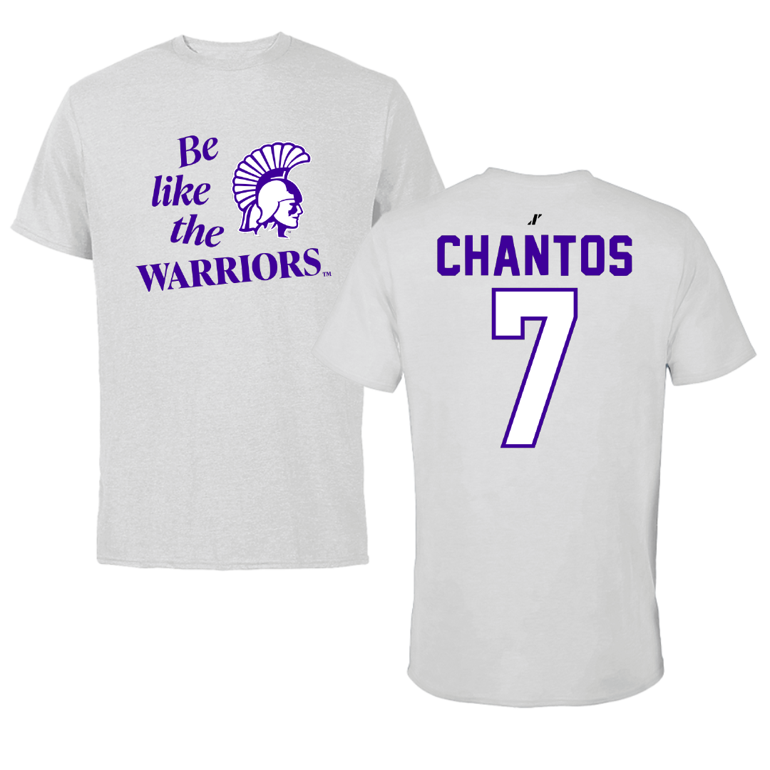 Winona State University Softball Light Gray Be Like Us Performance Tee - #7 Ashlee Chantos