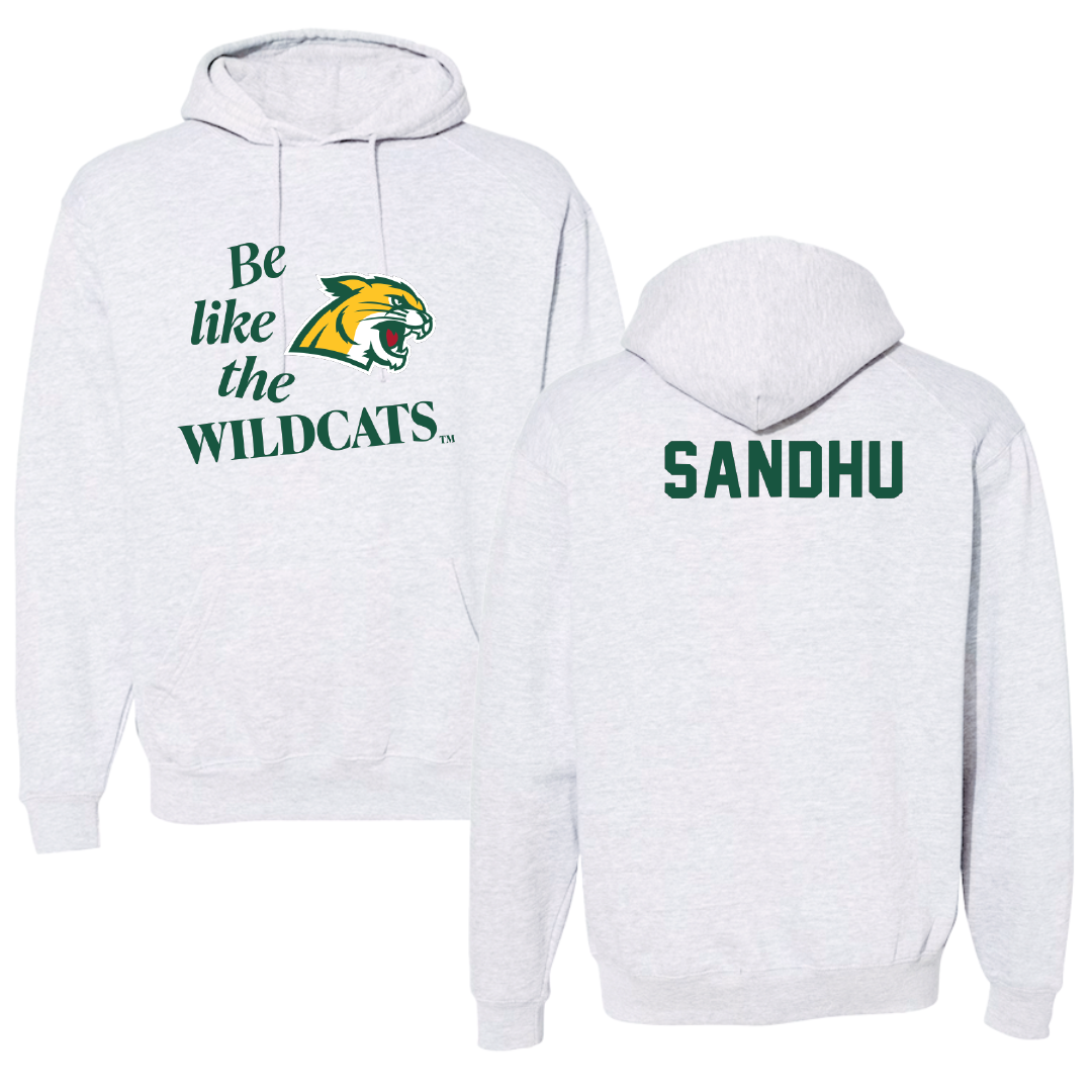 Northern Michigan University Wrestling Light Gray Be Like Us Hoodie - Bryn Sandhu