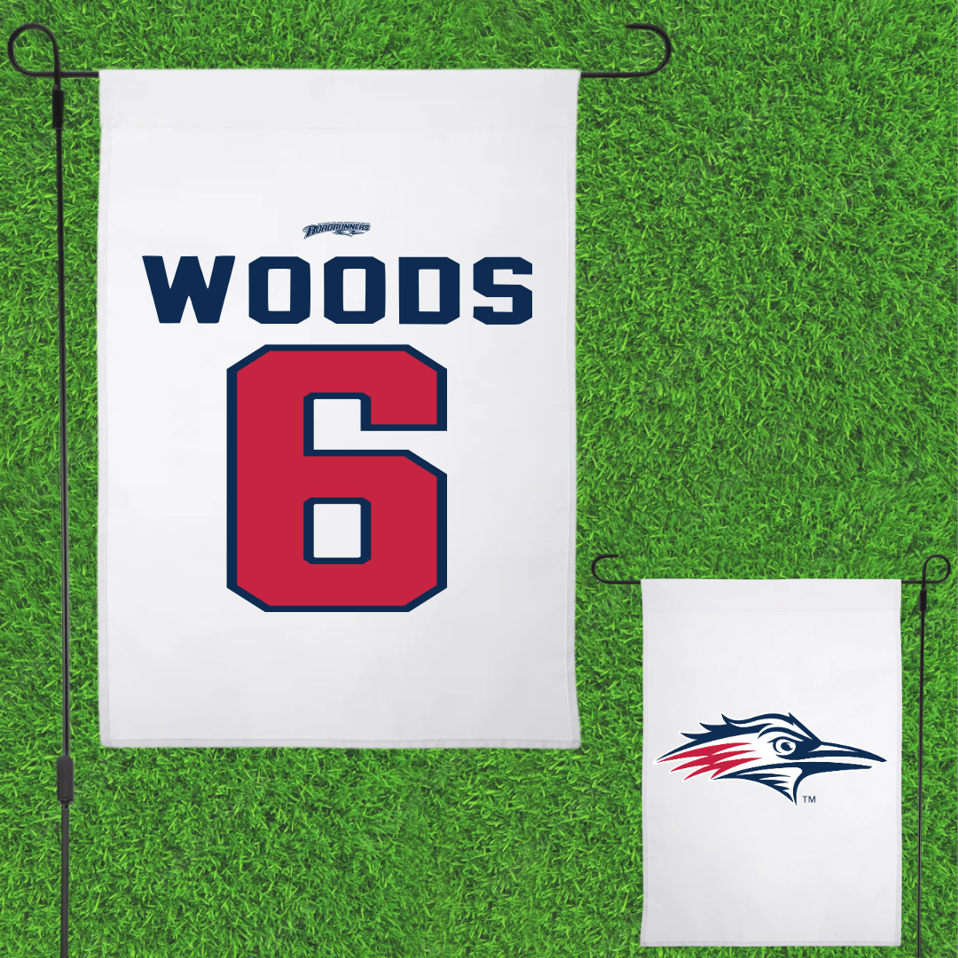Metropolitan State University of Denver Soccer White Garden Flag - #6 Maya Woods