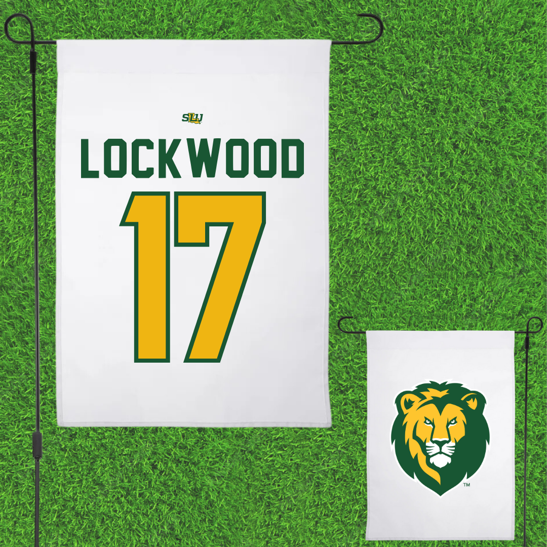 Southeastern Louisiana University Beach Volleyball White Garden Flag - #17 Ysabella Lockwood