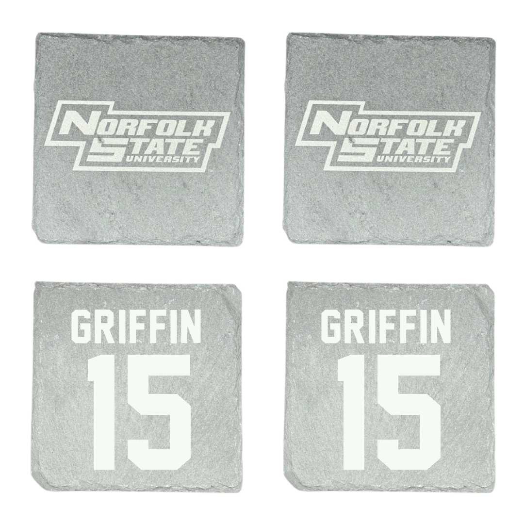 Norfolk State University Football Stone Coaster (4 Pack)  - #15 Jordan Griffin