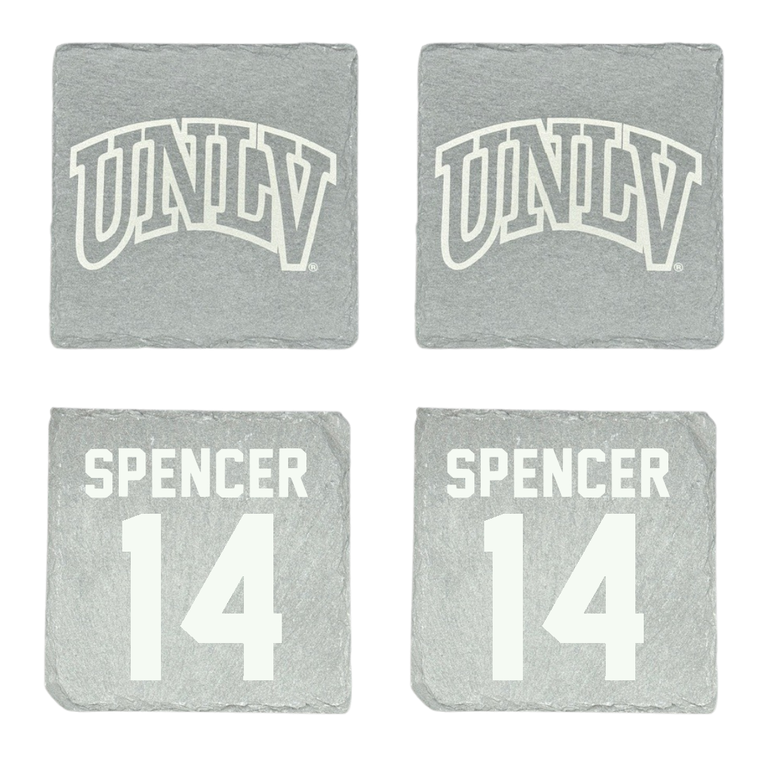 University of Nevada-Las Vegas Basketball Stone Coaster (4 Pack)  - #14 Macy Spencer