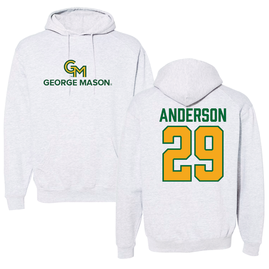 George Mason University Softball Gray Hoodie - #29 Jordan Anderson