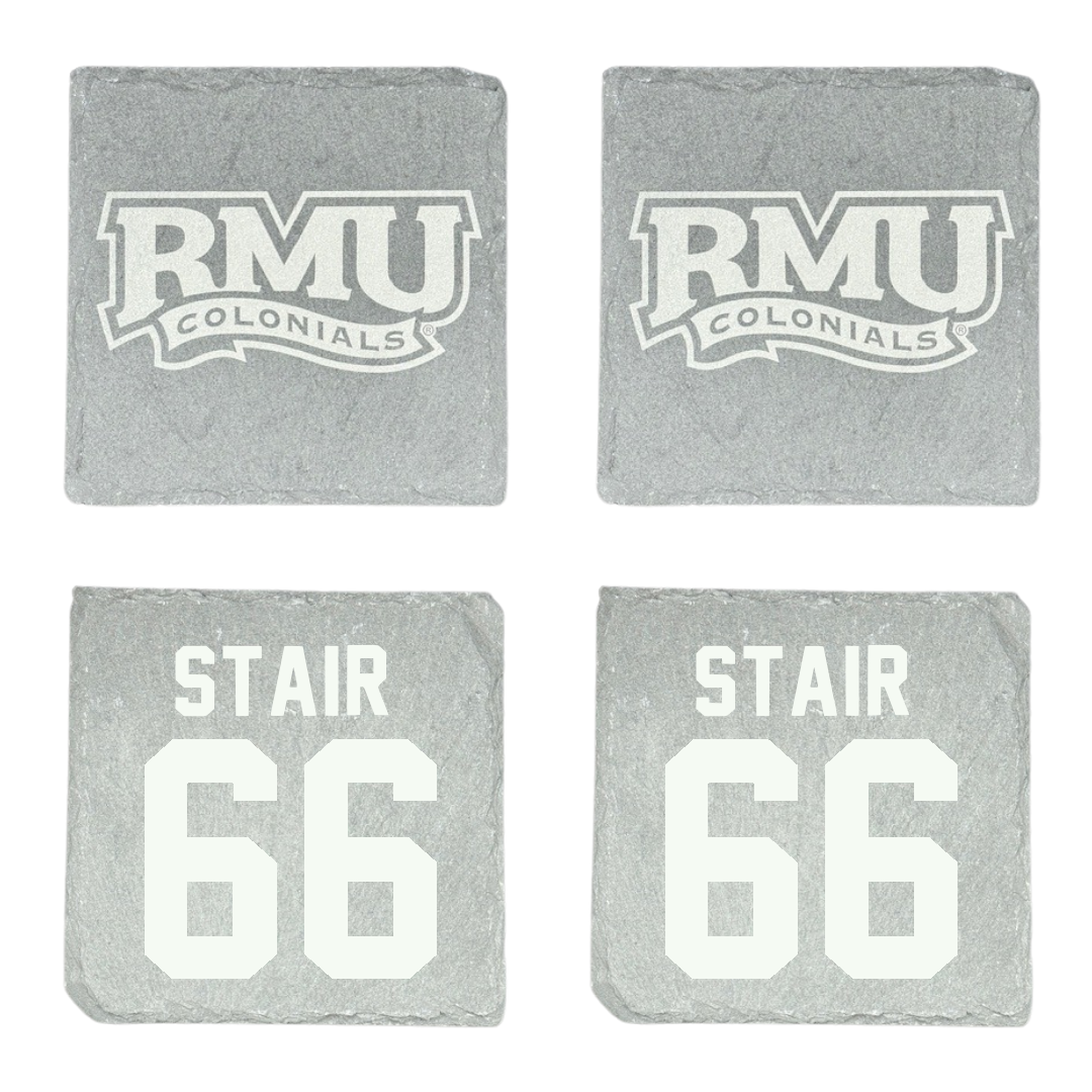 Robert Morris University Football Stone Coaster (4 Pack)  - #66 Aidan Stair