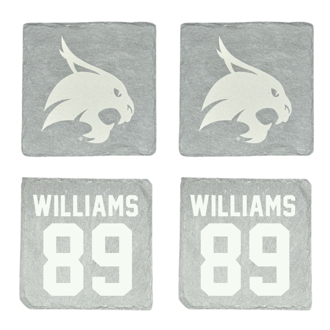 Texas State University Football Stone Coaster (4 Pack)  - #89 Jordan Williams