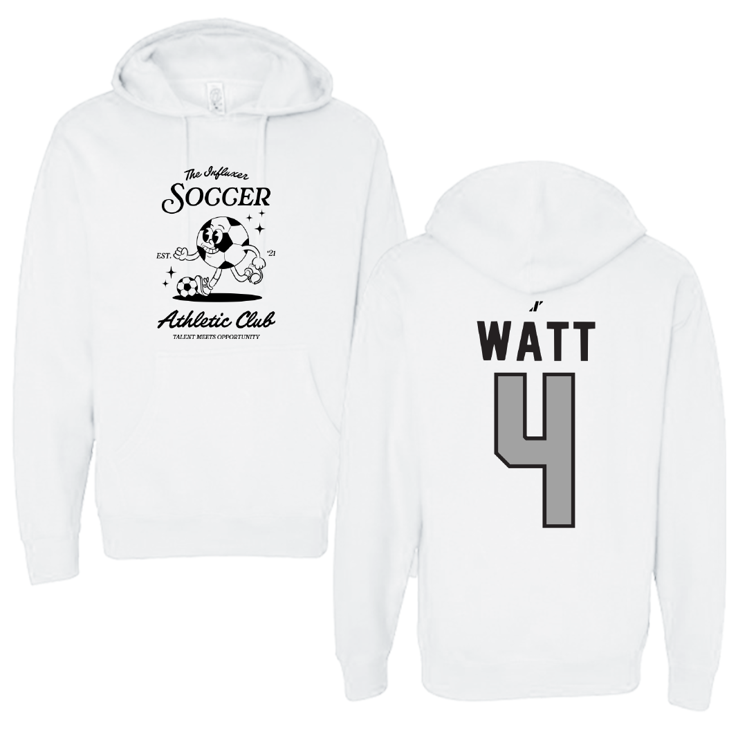 Soccer White Influxer Athletic Club Hoodie - #4 Lucas Watt