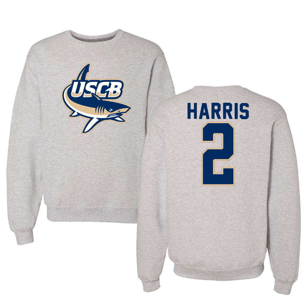 University of South Carolina Beaufort Soccer Gray Crewneck - #2 Kennedy Harris