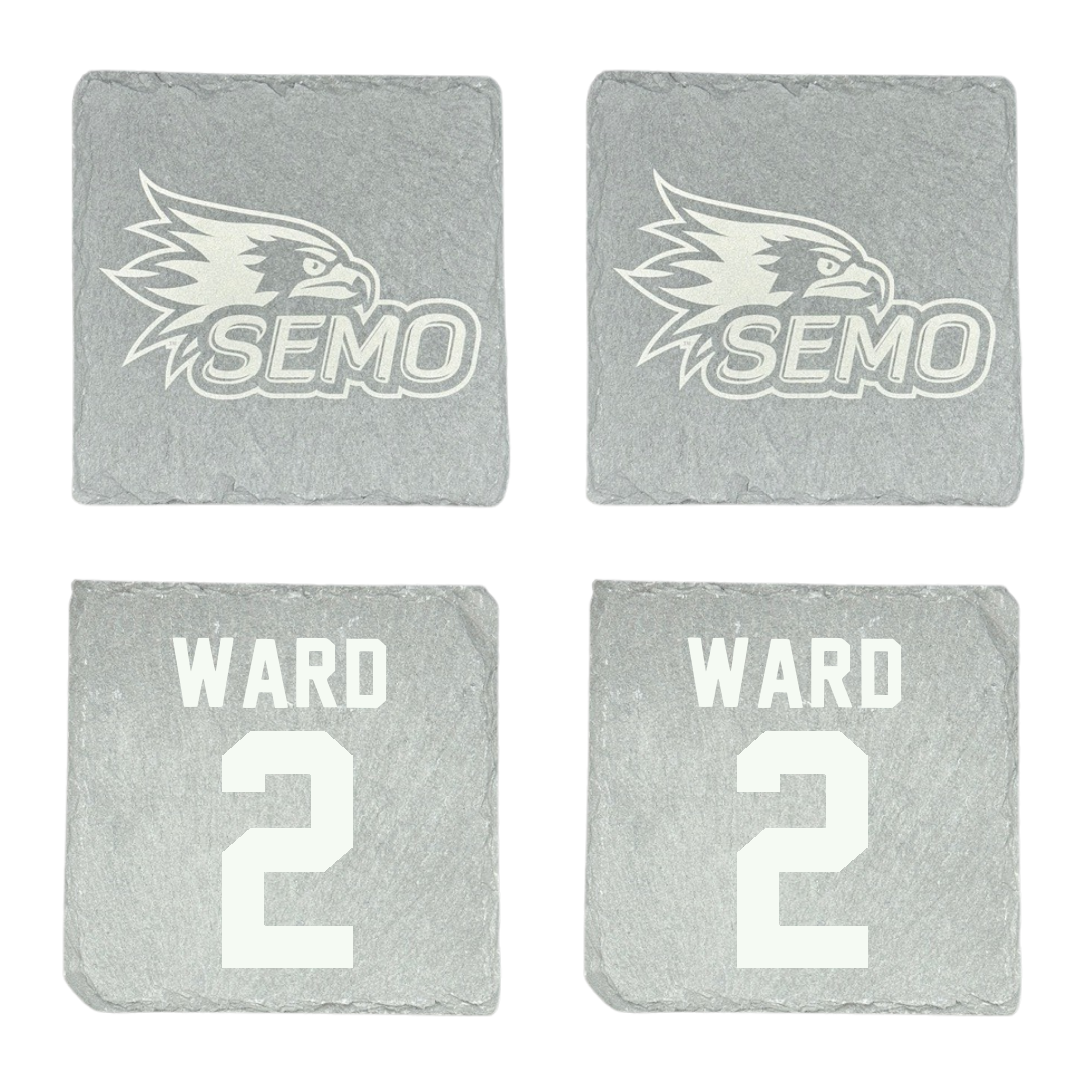 Southeast Missouri State University Basketball Stone Coaster (4 Pack)  - #2 BJ Ward