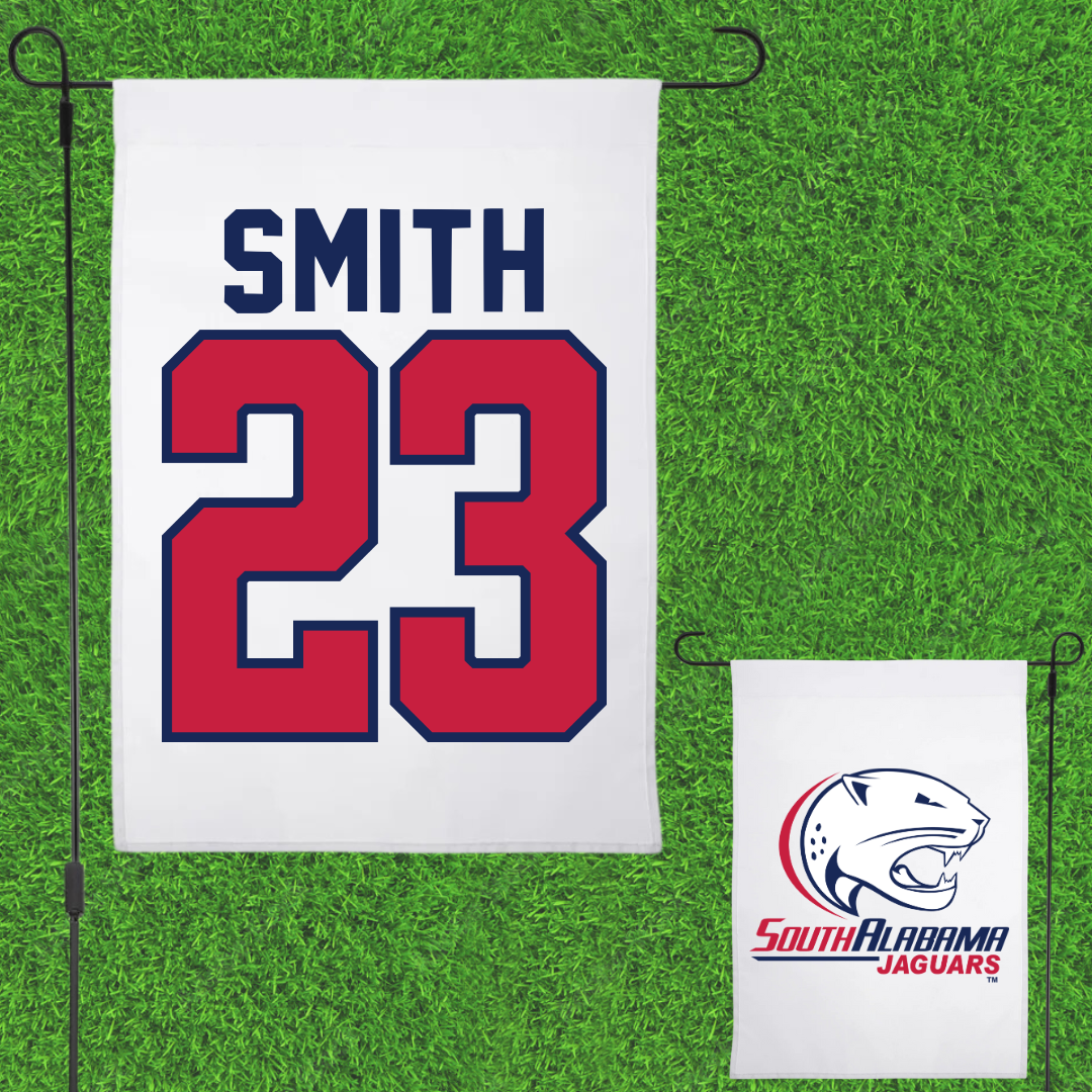 University of South Alabama Baseball White Garden Flag - #23 Tyler Smith