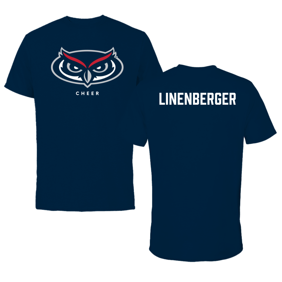 Florida Atlantic University Cheer Navy Mascot Performance Tee - Lauren Linenberger