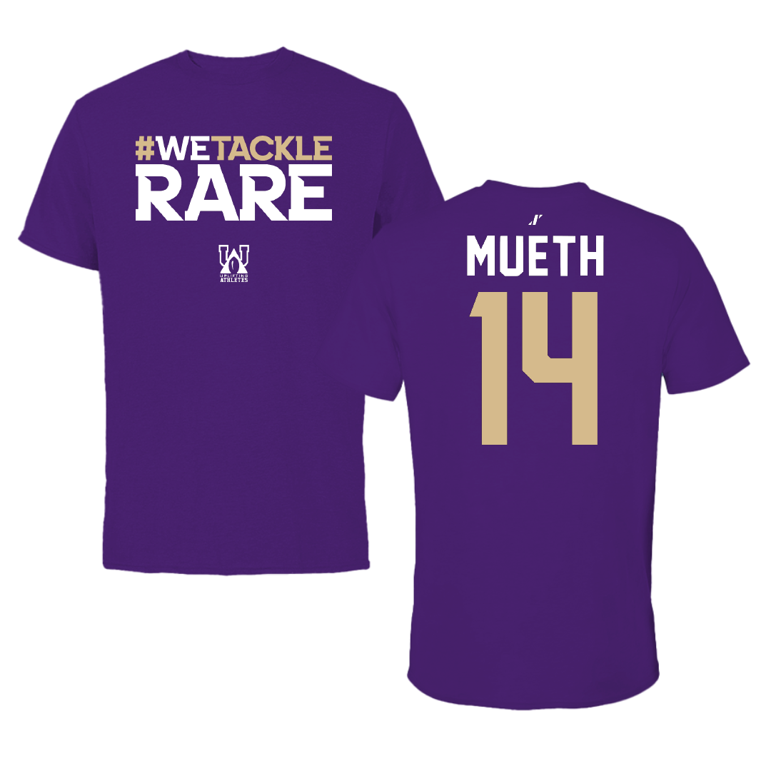 Western Carolina University Soccer Purple Uplifting Athletes Performance Tee - #14 Mary Mueth