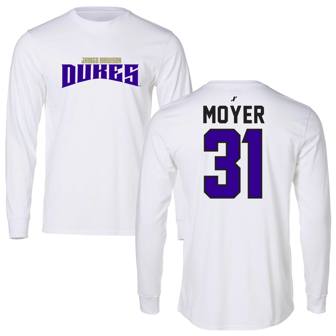 James Madison University Lacrosse White Classic Long Sleeve - #31 Adanya Moyer