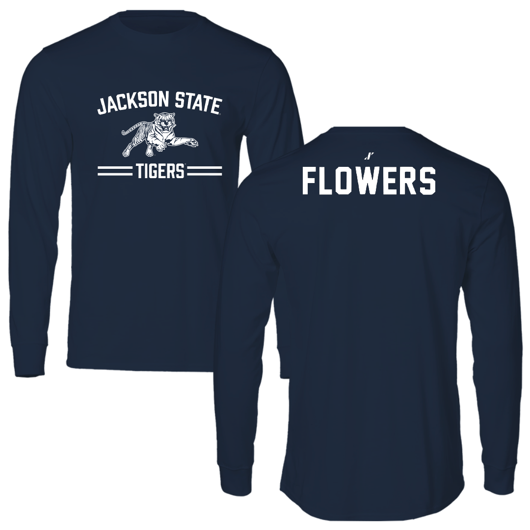 Jackson State University TF and XC Navy General Long Sleeve - Solomon Flowers