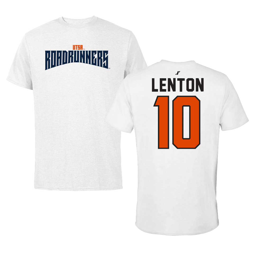 University of Texas at San Antonio Softball White Classic Tee - #10 Madison Lenton