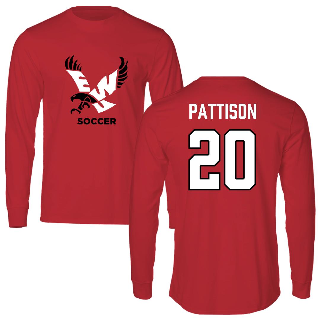 Eastern Washington University Soccer Red EWU Performance Long Sleeve - #20 Chloe Pattison