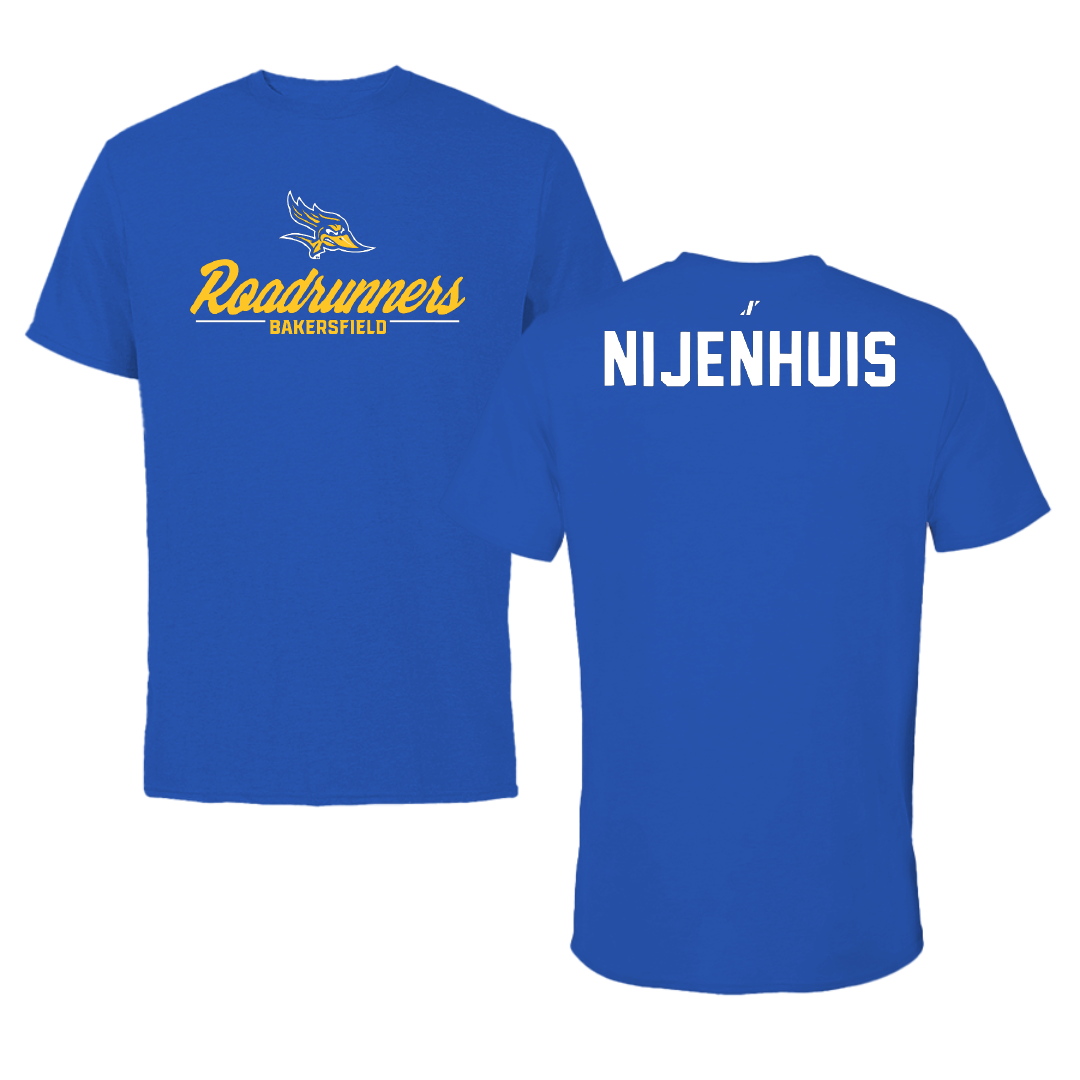 California State University-Bakersfield Wrestling Blue General Performance Tee - Gerrit Nijenhuis
