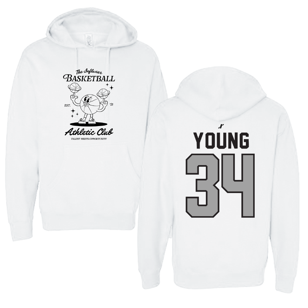 Basketball White Influxer Athletic Club Hoodie - #34 Dasia Young