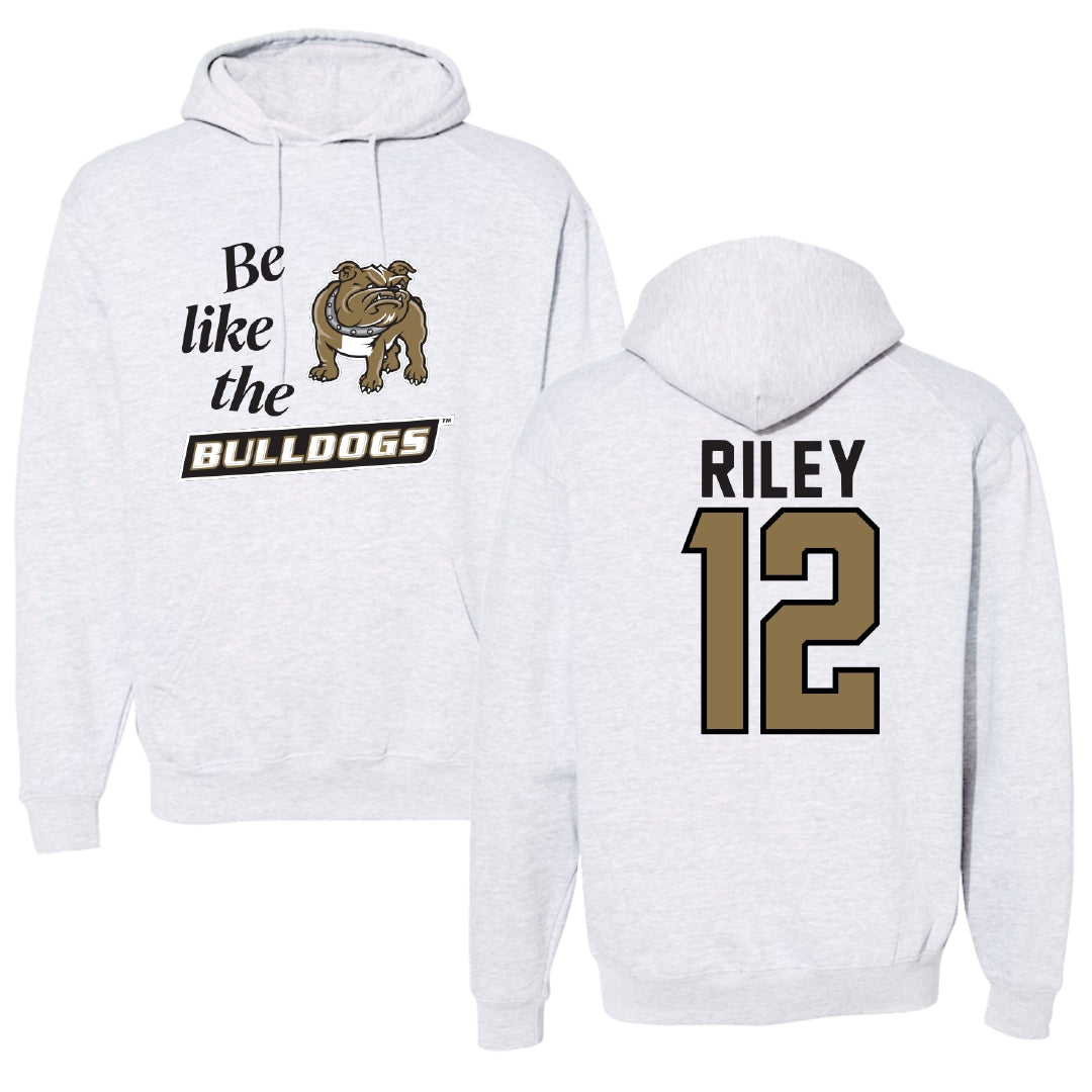 Bryant University Football Light Gray Be Like Us Hoodie - #12 Tristen Riley