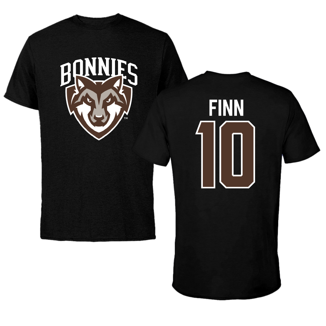 St. Bonaventure University Baseball Black Tee - #10 Bobby Finn