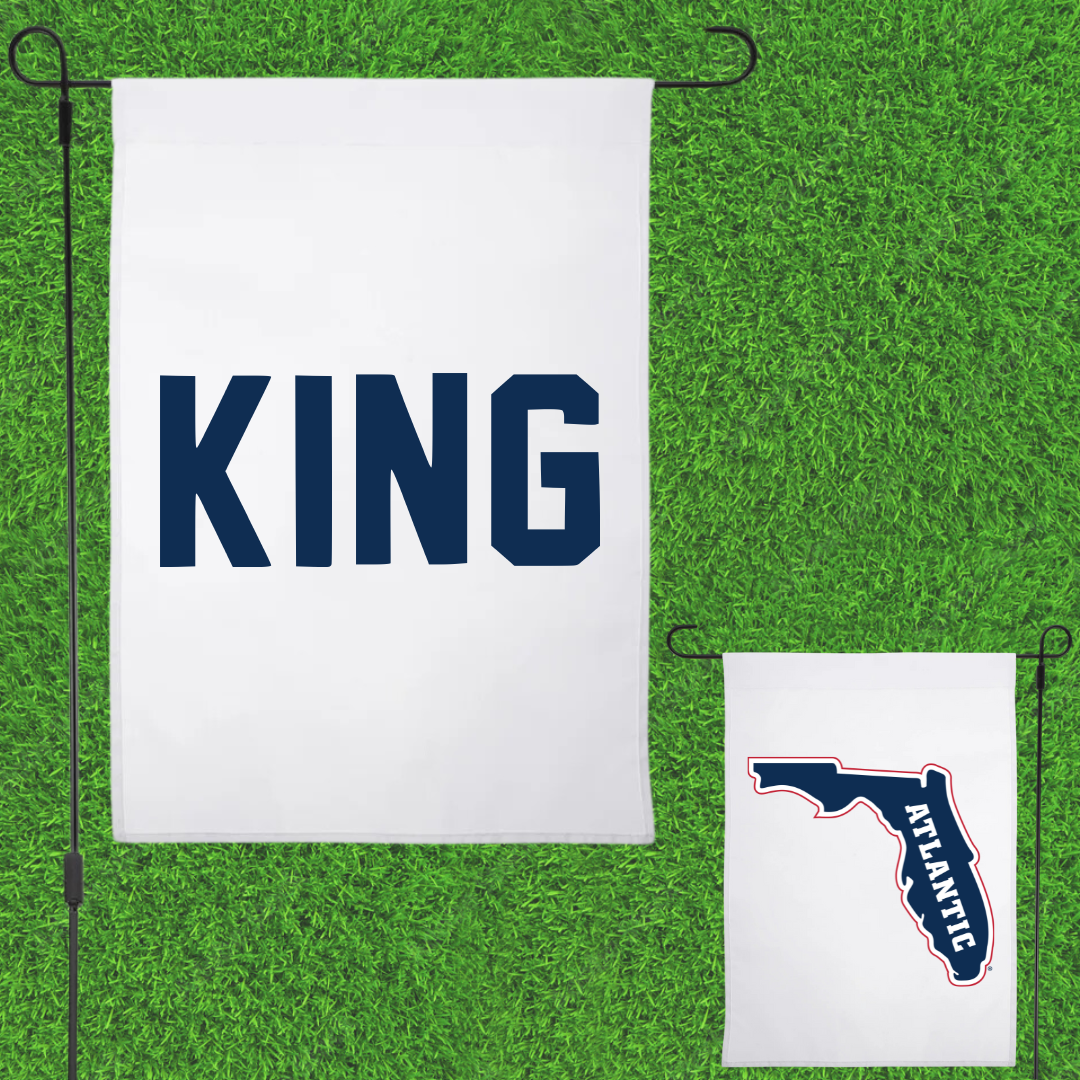 Florida Atlantic University Golf White Garden Flag - Autumn King