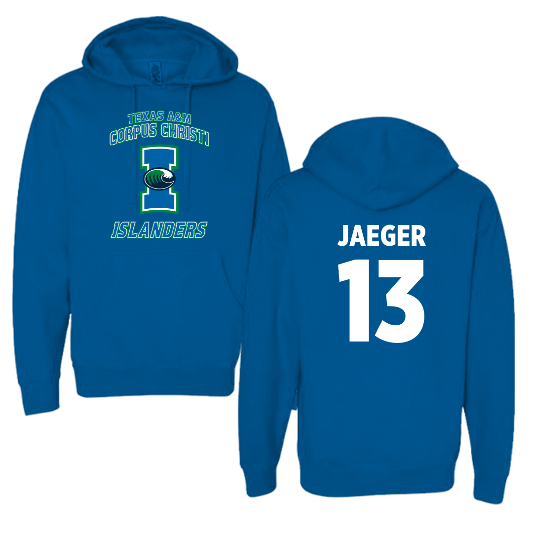 Texas A&M University-Corpus Christi Volleyball Blue Hoodie - #13 Brooklyn Jaeger
