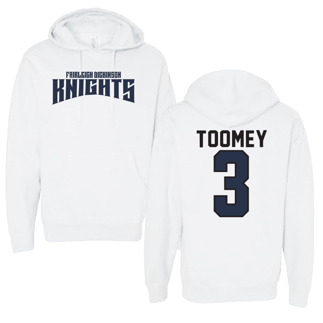Fairleigh Dickinson University-Metropolitan Campus Basketball White Classic Hoodie - #3 Bella Toomey