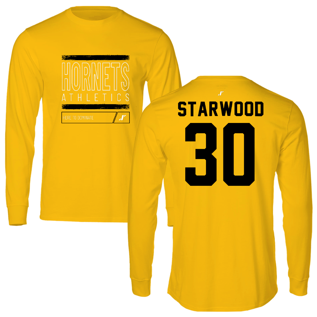 Alabama State University Soccer Gold Dominate Long Sleeve - #30 Lauryn Starwood