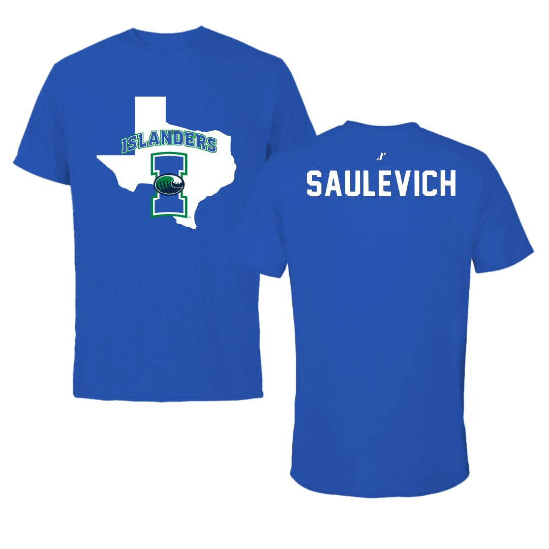 Texas A&M University-Corpus Christi Tennis Blue State Tee - Palina Saulevich