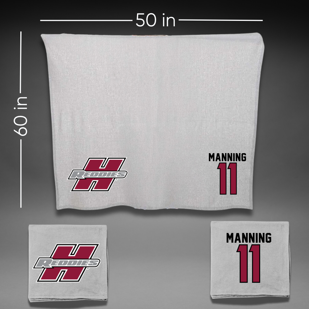 Henderson State University Football Gray Blanket - #11 Paul Manning