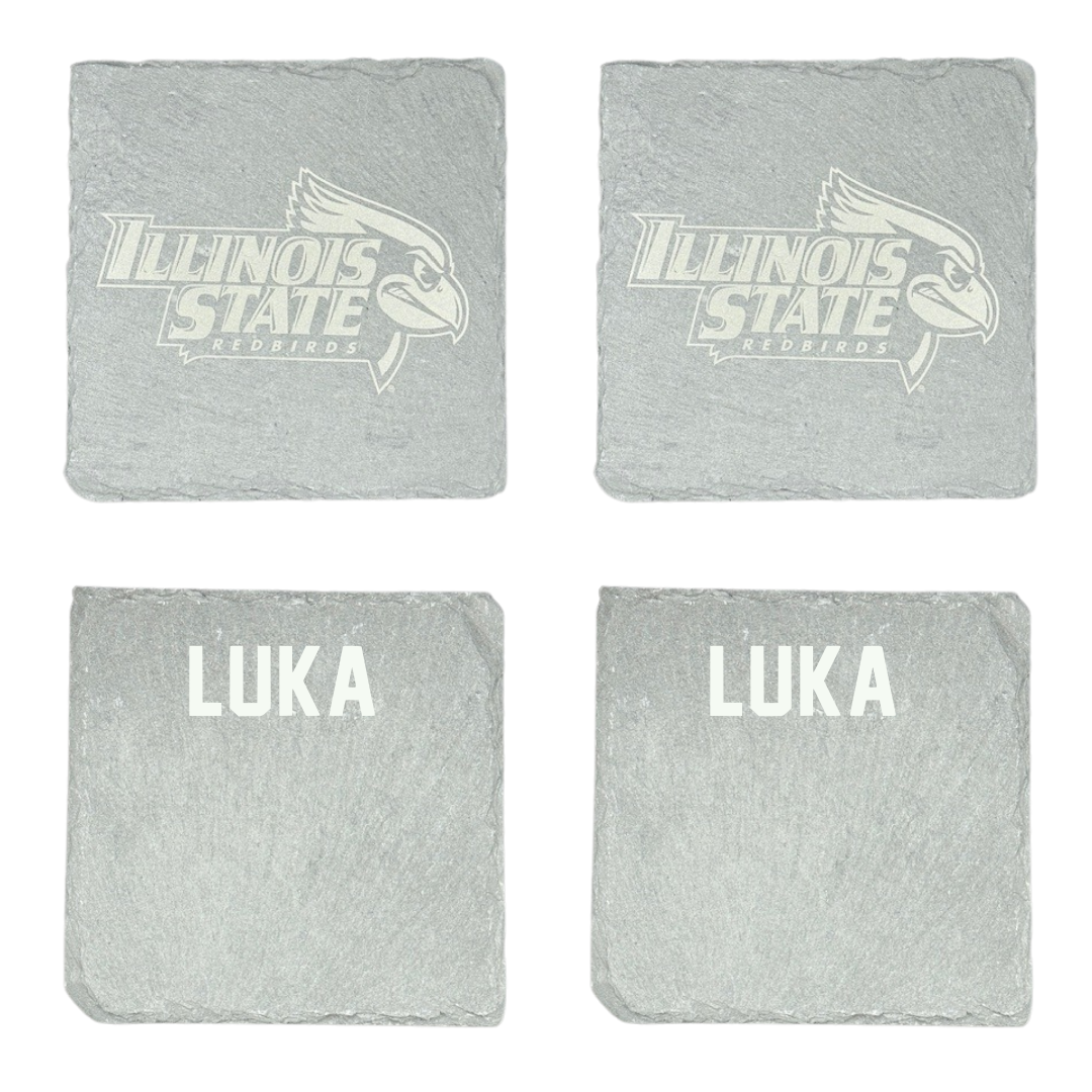 Illinois State University Cross Country Stone Coaster (4 Pack)  - Jeff Luka
