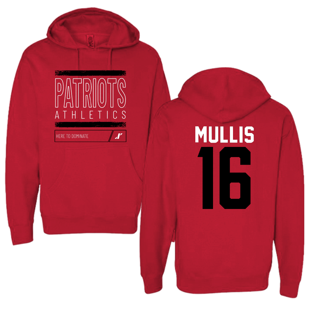 Dallas Baptist University Soccer Red Dominate Hoodie - #16 Kathryn Mullis