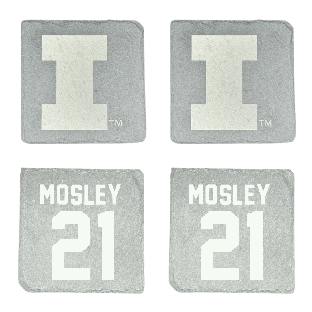 University of Illinois Softball Stone Coaster (4 Pack)  - #21 Delaney Mosley