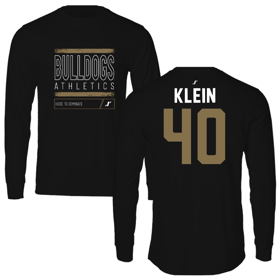 Bryant University Lacrosse Black Dominate Performance Long Sleeve - #40 Sam Klein