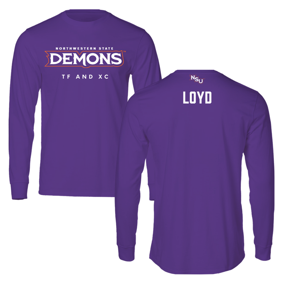 Northwestern State University TF and XC Purple Demons Performance Long Sleeve - Galen Loyd