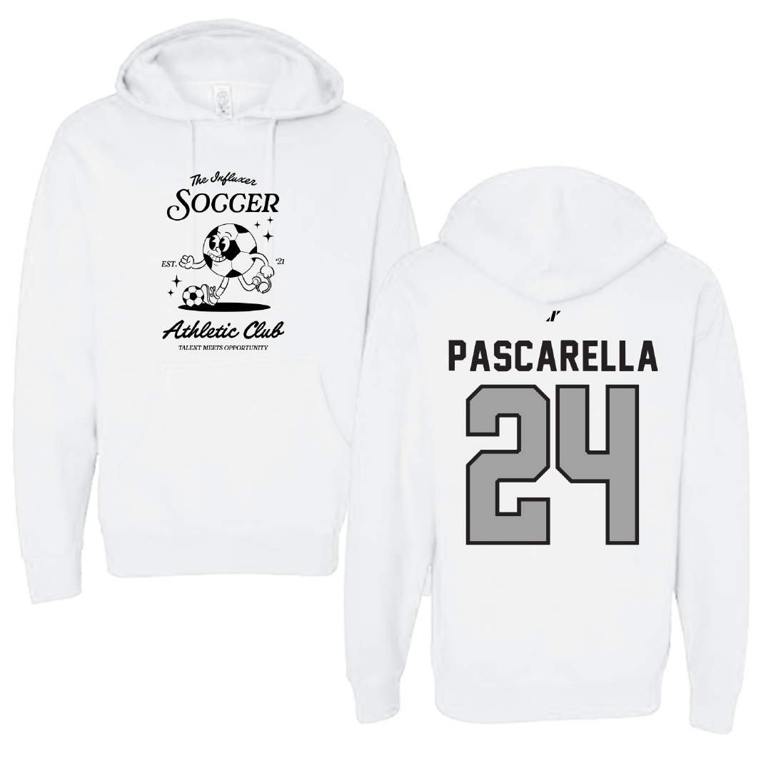 Soccer White Influxer Athletic Club Hoodie - #24 Jordan Pascarella